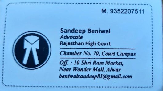 Criminal Lawyer Sandeep Beniwal Adv