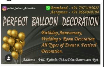 Perfect balloon decoration