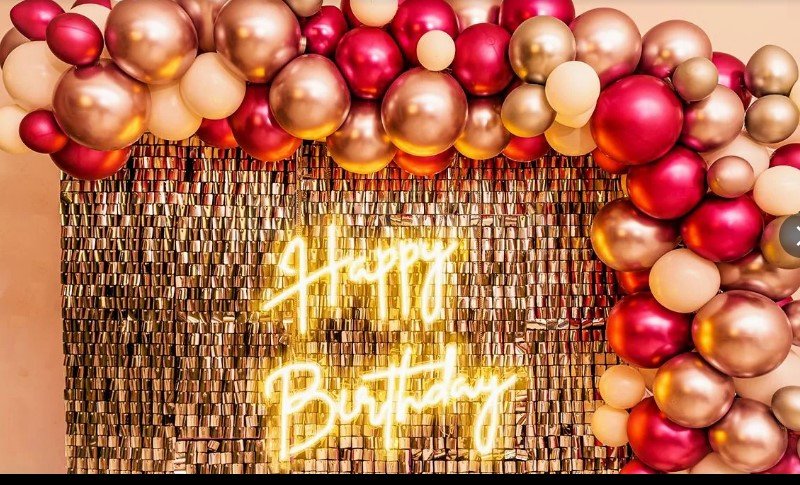 M.k.decoration light & balloon