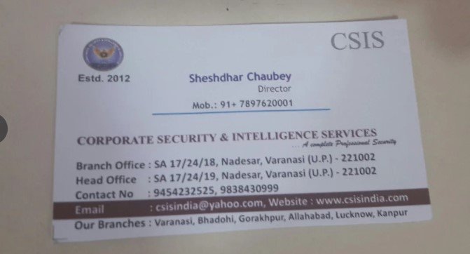 Corporate Security & Intelligence Services