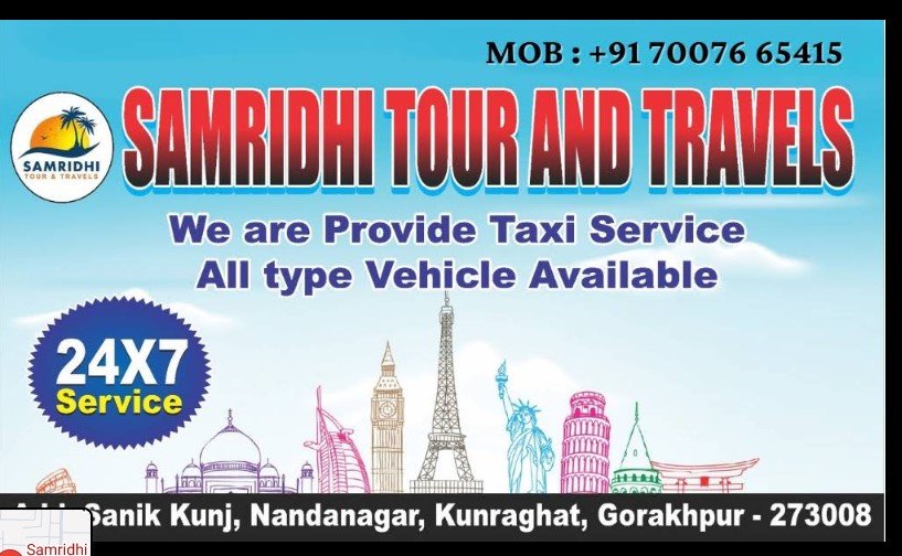 Samridhi Taxi Service Gorakhpur | Gorakhpur Taxi Service |
