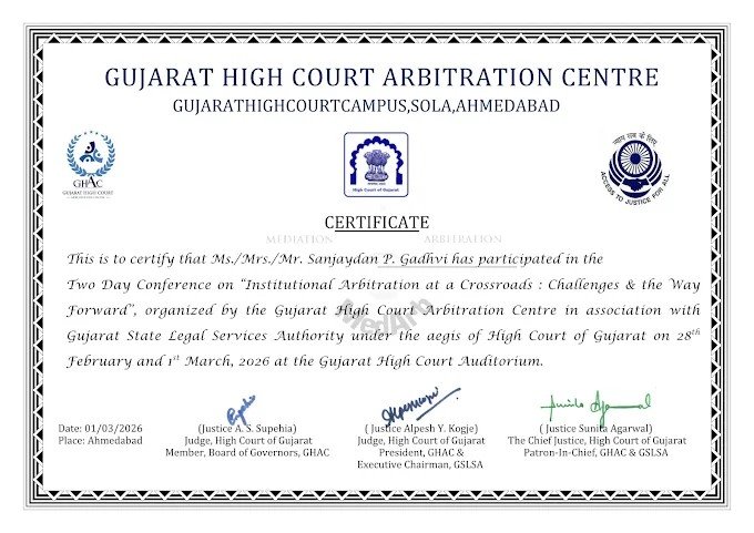 Advocate Sanjaydan Gadhvi