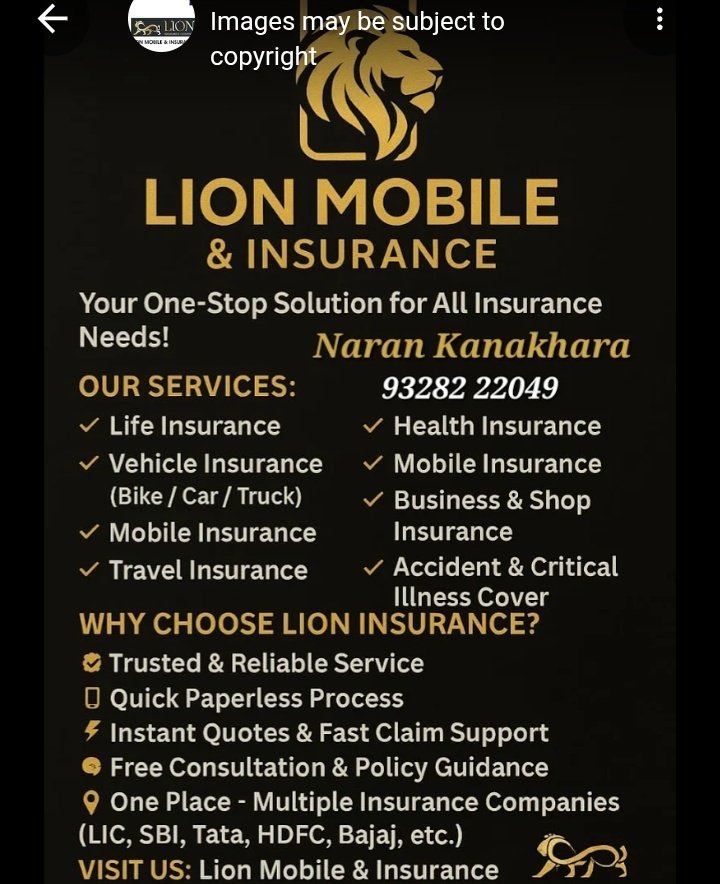 Lion mobile & insurance Naran Kanakhara