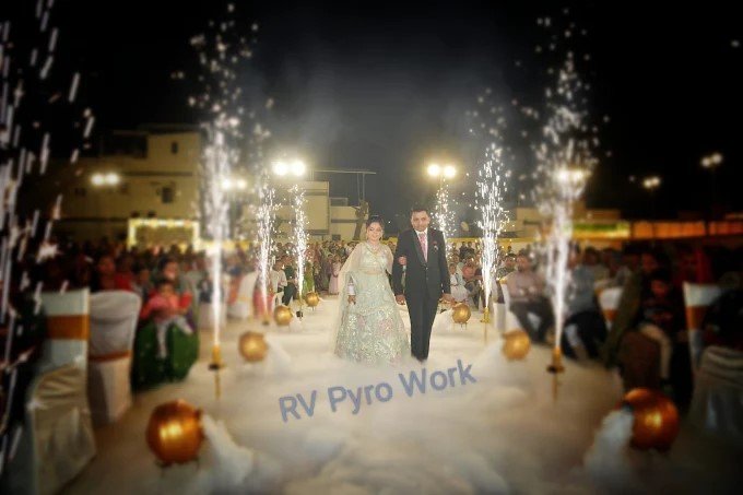 RV Pyro Work / firework / wedding entry