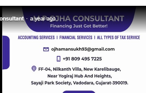 M P Ojha Consultant ( TAX Consultant, HOME Loan)