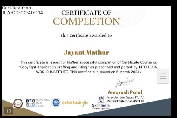 Jayant Mathur Advocate