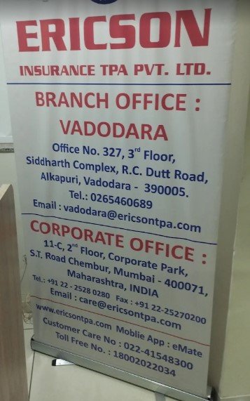 Ericson Insurance TPA Pvt. Ltd. Vadodara