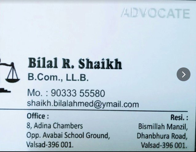 Advocate Bilal Shaikh