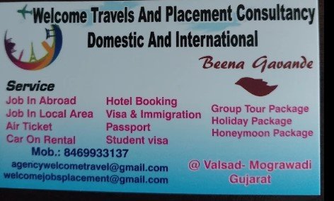 Welcome Travel and Placement consultancy