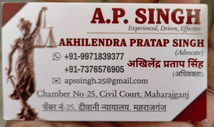 Advocate Akhilendra Pratap Singh