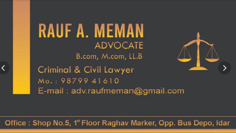 Advocate Rauf Meman