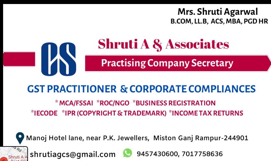 Shruti A And Associates - Best GST Practitioner And Practicing