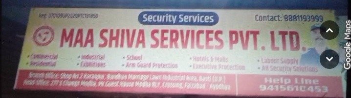 MAA SHIVA SERVICES PVT LTD