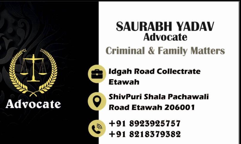 Advocate Saurabh Yadav | Criminal & Divorce Lawyer Etawah