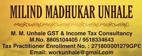 M. M. Unhale GST & Income tax consultancy