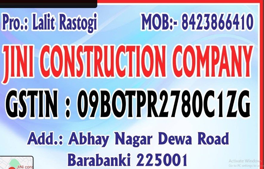 JiNi constrcution company Pvt. Ltd.