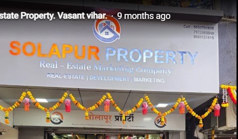 Solapur Real Estate Property. Vasant vihar.