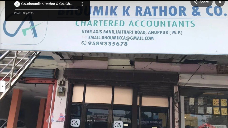 CA.Bhoumik K Rathor & Co.