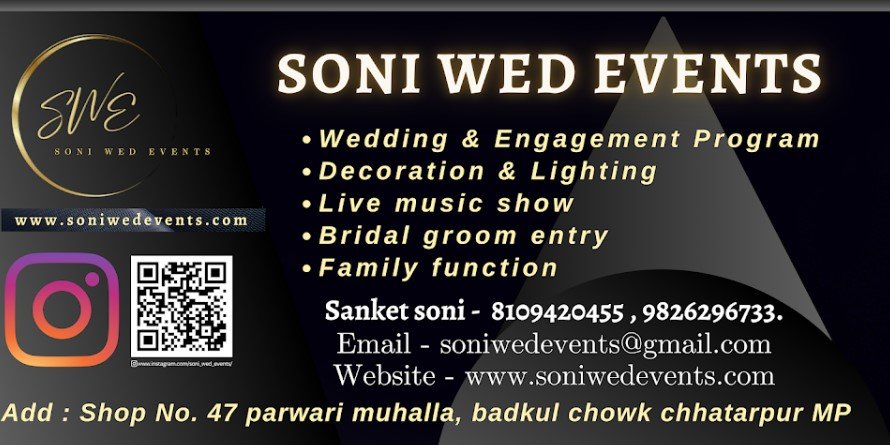 Soni Wed Events Chhatarpur